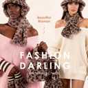 Gifts Sets for Women-5 Piece, Faux Fur Bucket Hat and Glove Set, Valentines Gifts for Her Wife Sister Girlfriends (Leopard Print Light)