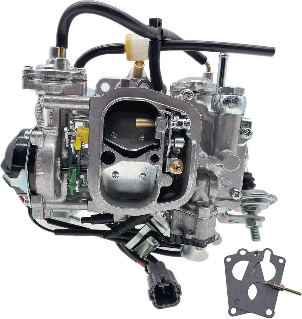 Carburetor fit for Toyota PickUp 1987 and 1988-1990 fit for Toyota 22R Engine 1981-1988 Hilux 1984 and Square Plug 21100-35463 21100-35570 TOY-507 2.4L 2366cc Automotive Replacement Carburetors