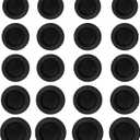 Boao 20 Pieces Piggy Bank Stopper Replacement Piggy Bank Plugs Bulk Rubber Saving Box Stopper(5 Sizes,Black)