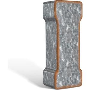 CraftyCrocodile 7" Galvanized Metal Letters for Wall Decor - 3D Letter I for Hanging & Free Standing - Decorative Rustic Alphabet Letters for the Living Room, Bedroom, Kitchen