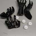 4 Packs Halloween Decorations Indoor, Wall Mounted Creepy Reaching Hands with Lighted Candles, Hand Horror Decorations Aesthetic Goth Gothic Hanging Wall Art Home, Sculpture Prop