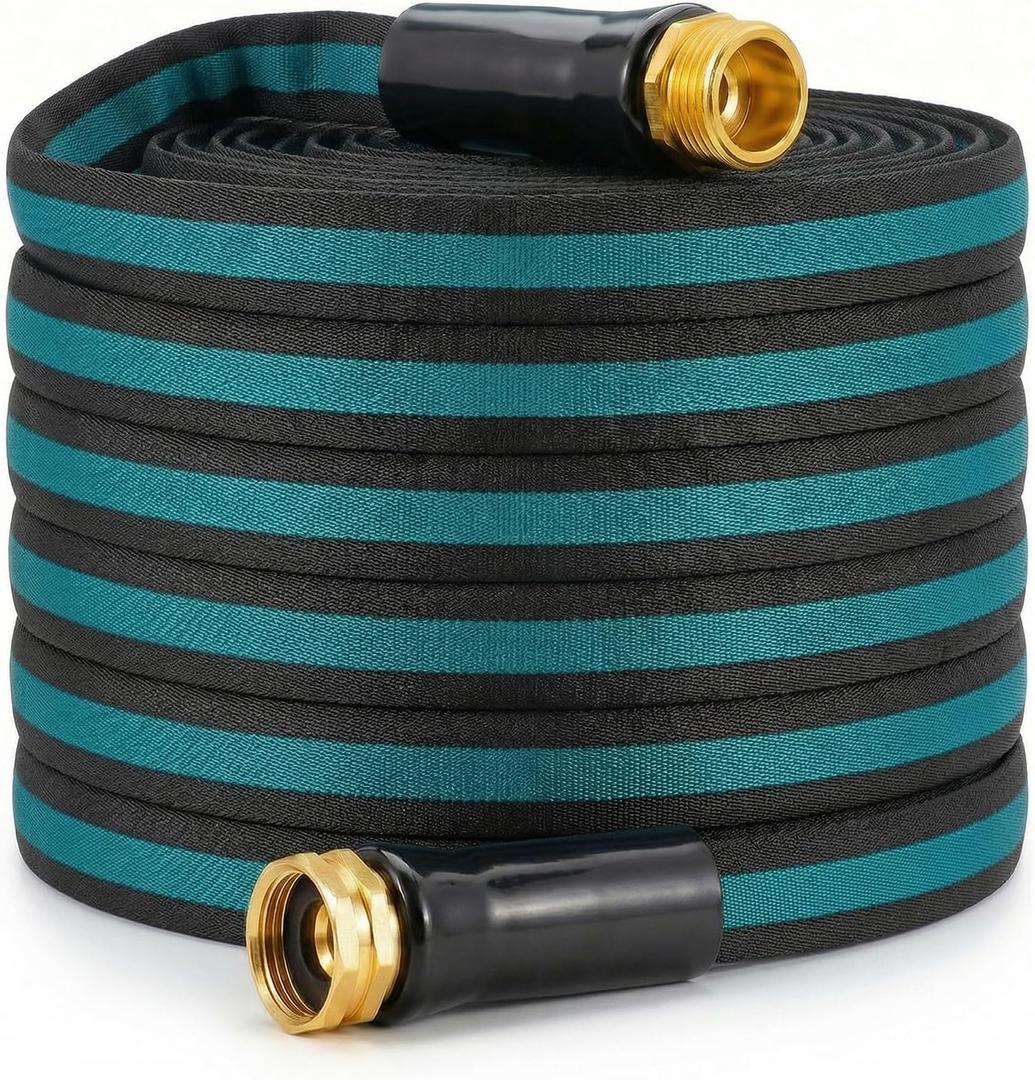 100FT Lightweight Garden Hose – Kink-Resistant, Flexible, High-Pressure Hose for Outdoor Watering, Lawn Care, Garden, and Car Cleaning