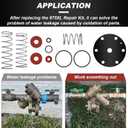 3/4"-1" Backflow Preventer Rubber and Springs Repair Kit, for Zurn Wilkins 975XL and 975XL2 Backflow Preventer