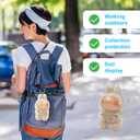 2 x Protective Case for LABUBU, Clear Figure Display Bag with Keychain, Plastic Protective Cover, Storage Transparent PVC Bag Hanging Model (Doll Not Include, Style B Sitting)