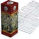 Twisted Clear Glass Icicle Christmas Ornaments for Christmas Trees - Set of 24 Icicles Christmas Tree Decorations - Christmas Tree Ornaments Crystal