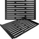 DELSbbq 15 Inch Grill Cooking Grates for Weber Old Spirit 200 with Side Control, Grill Grates for Weber 7523, Spirit E/S 200/210, Spirit 500, Genesis Silver A, Replacement for 7521 7522 65904 65905