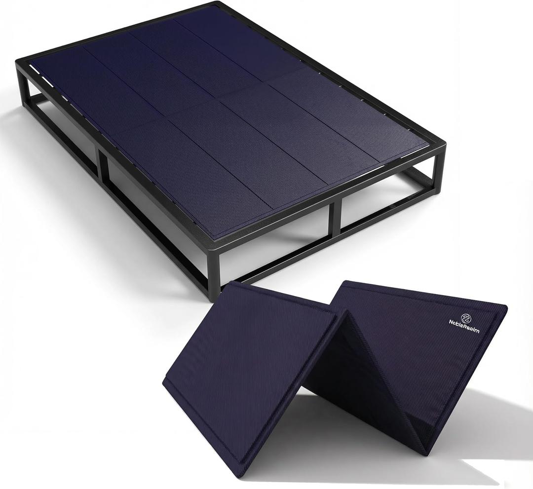 Jadéal Queen Size Bunkie Board, 60'x76', 10mm Thick, 2 Pieces - Modern, Low Profile Bed Support, Noise Minimizing, Moisture Resistant