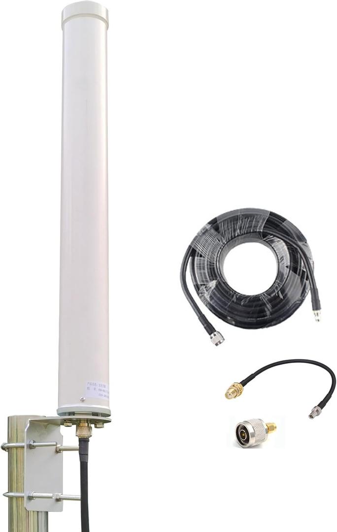 Omni-Directional 5G 4G LTE Antenna ts9 SMA/Outdoor WiFi Long Range/Cell Phone Antenna 698-3800MHz 12dBi for Modem/Router/Cell Signal Booster