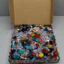 5FT Pop Up Christmas Tinsel Tree with 2 Modes 50 LED Lights and Colorful Sequins Ornaments, Easy-Assemble and Store for Xmas Home Holiday Fireplace Party Decorations