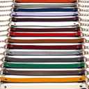 VanEnjoy 18MM Replacement Chain & Genuine Leather Shoulder Crossbody Straps for Handbags Purse Bags -Extended Version(Brownish Red)