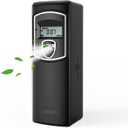 SVAVO Automatic LCD Fragrance Dispenser - Wall Mount/Free Standing ABS Auto Air Freshener Dispenser Programmable Aerosol Spray Perfume Dispenser (Black, LCD) (1 Count (Pack of 1))