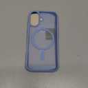 Miracase Magnetic for iPhone 17 Case (Compatible with MagSafe) with Screen Protector Military-Grade Protection, Anti-Fingerprint Translucent Matte Phone Cover for iPhone 17 6.3 inch, Light Blue