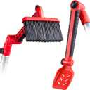 Multi-Angle Gutter Cleaning Tools from the Ground - Gutter Cleaner tool attachment for Threaded Poles - Gutter Scoop & Brush for rain gutter cleaning and leaf removal from Gutter Guard