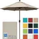 EliteShade USA 10-Year-Non-Fading 9Ft Market Umbrella Patio Umbrella Outdoor Table Umbrella with Ventilation, Antique Beige