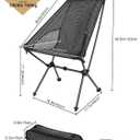 High Back Camping Chair, Carbon Fiber Frame 2.4 lbs Lightweight | ultralight camping chair carbon fiber frame portable ultra light support up to 330 lbs Dyneema Blend Fabric easy to clean Plaid, Dyneema Blend Fabric, Plaid 