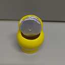 Amosfun Tea Storage Jar Ceramic Canister Yellow Lid Sealed Storage Solution for Household