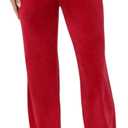 Juicy Couture Women's Bling Velour Track Pants (US, Alpha, Medium, Regular, Regular, Red)