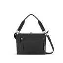 Sherpani Mei, Small Anti Theft Crossbody Purse, Lightweight Cross Body Bag, Handbags, Fashion Trio Bag for Women with Metal Hardware, Travel Gift for Women (Carbon Signature)