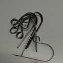 TAROSE Stocking Holders for Mantle, Christmas Stocking Holder Set of 6, Mantle Clip Fireplace Hooks Hanger for Christmas Party Decoration Supplies (Brass)