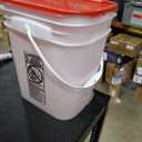 5 Gallon Chicken Waterer - 4 Horizontal Side Mount Poultry Nipples - for Up to 30 Chickens - Coop Feeder