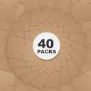 CRUGLA 40 Packs 8x8x4 Shipping Boxes Corrugated Cardboard Boxes Mailers Shipping Box for Packaging Small Business