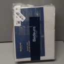 Bedsure Satin Sheets Queen Size - 4 Piece Silky Bedsheets with Elastic Corner Straps and 15 Inches Deep Pocket Fitted Bedsheet,1 Flat Sheet, 2 Satin Pillowcases, Good for Hair &Skin(Queen,Silver Grey)