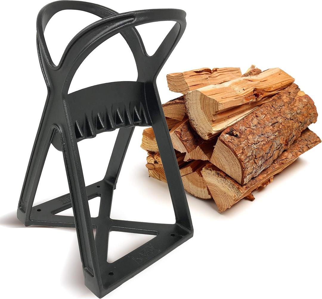 KABIN Kindle Quick Log Splitter - Manual Splitting Tool - Steel Wedge Point Splits Firewood Like A Boss Safely & Easily