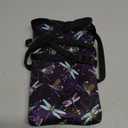 Universal Neoprene Cell Phone Pouch 7.1 X 4 in Mobile Protection Case Bag with Crossbody Strap/Neck Lanyard Dragonfly Printed Pattern