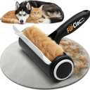 FurClean Pet Hair Removal Roller - Electrostatic Absorption Reusable Lint Rollers for Pet Hair - Cleaning Tool for Furniture, Couch and Carpet - Large Storage Compartment with Easy Disposal