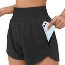 BMJL Women's Athletic Shorts High Waisted Running Short Pocket 2.5" Sporty Shorts Gym Elastic Workout Shorts Medium