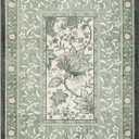 GarveeHome Provence 5x7 Area Rugs, Botanical Grove Sage Green Vintage Cottagecore Non-Slip Washable Rug for Living Room Bedroom Nursery Kitchen Low-Pile Retro Carpet