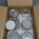 [ 6 Pack] 16 oz. Wide-Mouth Glass Mason Jars with Metal Airtight Lids and Bands for 1 Pint Canning, Preserving, & Meal Prep