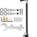 4-Stage PCP Hand Pump, 30MPa/4500PSI High Pressure Pump with Oil-Water Filter for PCP Air Rifles, HPA Tanks, Paintball Guns & Tire Inflation