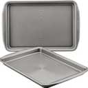 Circulon Bakeware Nonstick Cookie Pan Set, Cookie Sheets for Baking, 2-Piece, Gray