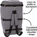 Diono Car Seat Travel Backpack, Airport Travel Bag For Car Seat, Gate Check-In Bag, Carry As Duffle Bag Or BackPack, Padded Shoulders, Durable Protective Material