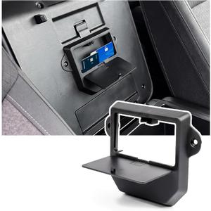 Center Console Hidden Organizer Compatible with 2019-2026 Chevy Silverado/GMC Sierra 1500, 2020-2026 Silverado/Sierra 2500HD 3500HD Accessories, Armrest Secret Compartment Tray Fit Jump Seat