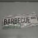 Barbecue Blvd Street Sign, Barbecue Sign Barbecue Decor Barbecue Lover Gift, Vintage Wall Decor for Home/Garden/Kitchen, Novelty Metal Signs 4"x16"