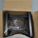 Sweetude 2 Pcs Large Plate Stands for Display Metal Frame Plate Holder Display Stand Decorative Table Top Easels for Picture, Book, Platter, Photo Easel (Black,8 Inch)