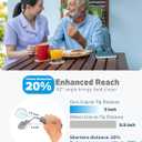 Adaptive Utensils (4-Piece Set) Weighted 5 oz - 42 Angled Utensils for Parkinson's Patients, Hand Tremors, Arthritis & Elderly - Eating Utensils for Elderly (Grey: Right Handed)