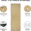 12x36 Picture Frame, Collage Twelve 4x6 with Mat, Wood Style,1 Pack