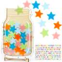 Star Reward Jars for Kids-Magnetic Reward System with Colorful Letter Stickers, Motivational Tool for Home & Classroom