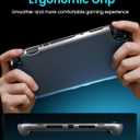 WEOTOO TPU Protective Case for Nintendo Switch 2 (2025), Ergonomic Anti-Slip Grip Cover, Shock-Absorbing Shell with Precise Cutouts, Full-Body Soft Case for Console and JoyCon - Clear Black