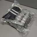 3 x AugRing Women's Striped Cotton Crew Socks Cozy Casual Athletic Quarter Socks for Running & Gym Size 5-11