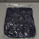 RoseSeek Women's Wide Leg Baggy Sweatpants Drawstring Waist Loose Sweat Pants Streetwear Blue Medium