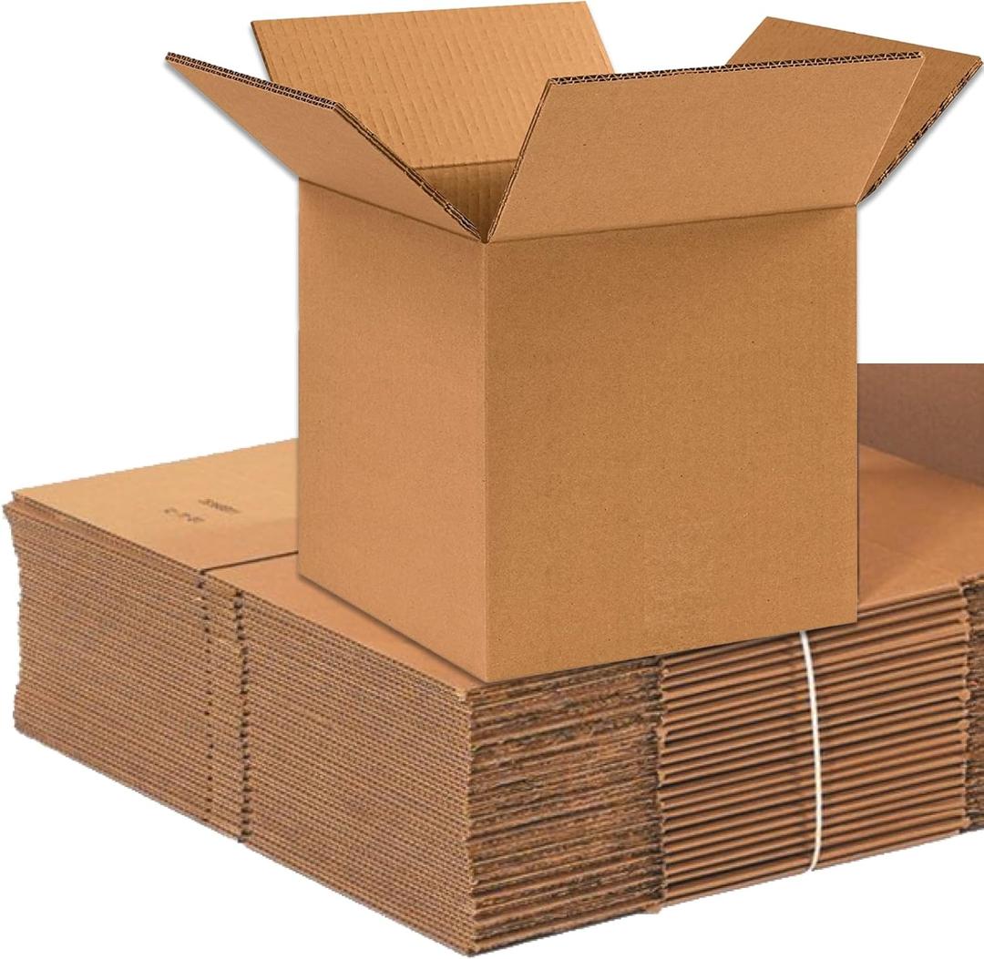 Aviditi Shipping Moving Boxes 6" x 6" x 6" (25-Pack) Small Corrugated Cardboard Packaging Boxes - Shipping, Packing, Moving, and Storage Box for Home or Office - Standard 32 ECT