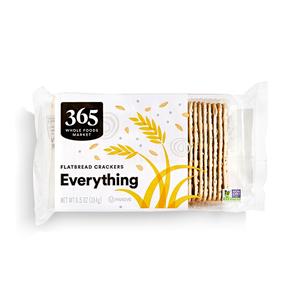 365 by Whole Foods Market, Everything Flavor Flatbread Crackers, 6.5 Ounce, BB 11/10/25