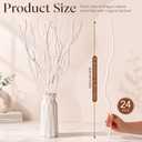 Thiccywoov 24 Pcs Natural Dried White Willow Branches Decorative Twigs for Vase Rustic Farmhouse Home Decor Table Centerpiece Wedding Decoration(21-23inches,Twisted)