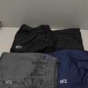 3 Pack Men's Athletic Pants with Zip Pockets, Lightweight, Quick Dry, Workout Sweat Pants,M