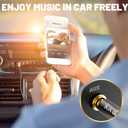 Kxable 3.5mm Auxiliary Audio Stereo Cable 50 Feet, Long Male to Male Aux Cord, Gold Plated Connectors, OFC Core, Black Cable (with 5 pcs Cable Ties) - 50ft