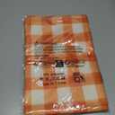 2 x Watercolor Black White Buffalo Check Plaid Table Runner Gingham Tablecloth Farmhouse Spring Summer Fall Home Kitchen Table Decorations-1372'' (Orange and White)